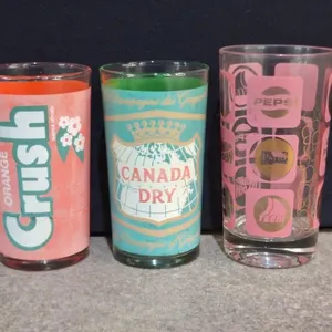 Vintage promotional drinking glasses