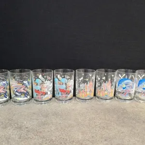Assortment of Disney glasses