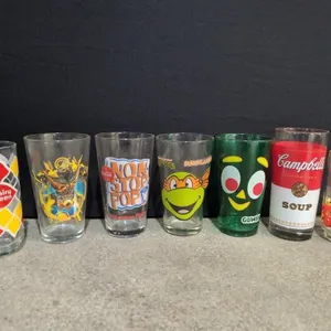 Random promotional glasses