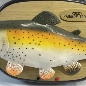 Rocky Rainbow Trout Wall Music Playing fish