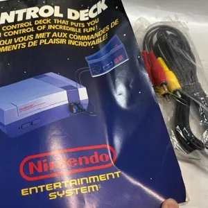 Vintage NES Nintendo Console Manual & Cables lot