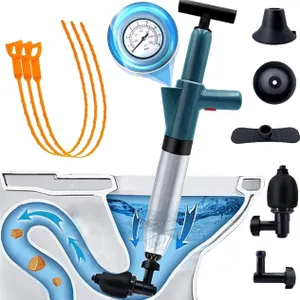 NEW $40 Toilet Plunger Air Drain Blaster