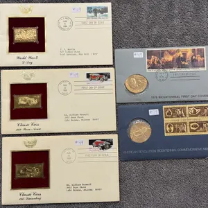 (5) U.S. 1st Day Covers (3 Golden Stamp Rep, 2 Comm)