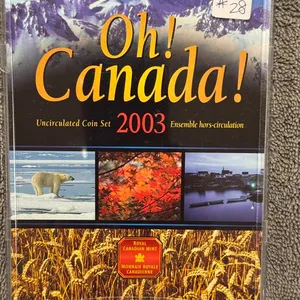 2003 Cdn "Oh Canada" UNC Coin Set