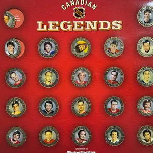 (22) Cdn Legends Hockey Hall of Fame Medal Collection