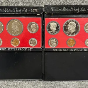 (2) U.S. Proof Coin Sets, 1976, 1977
