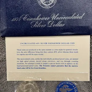 1974 U.S. Eisenhower UNC Silver Dollar