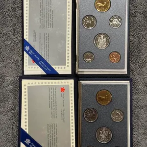 (2) Cdn Specimen Coin Sets, 1988, 1989