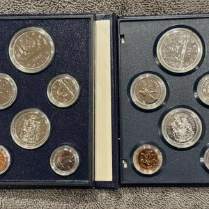 (2) Cdn Specimen Coin Sets, 1985, 1986