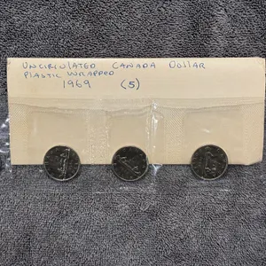 (5) 1969 Cdn UNC Dollars