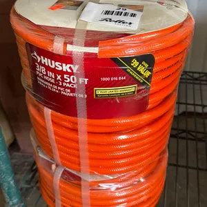 Husky 1000 016 844 PVC Hose, 3/8 In x 50 Ft, 3 Pack