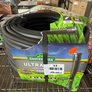 GroundWork Ultra-Flex Kink-Free Hose, 130 Ft, 5/8 In. Diameter