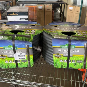 (2) GroundWork Ultra-Flex Kink-Free Hose, 130 Ft, 5/8 In. Diameter