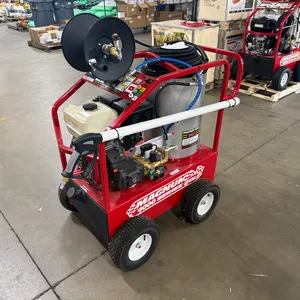 New Magnum 4000 Gold Hot Water Pressure Washer, Gas Engine, Diesel Burner with Hose and Wand