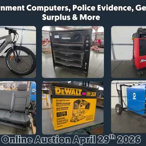 Don't Miss Out on the Government Computers, Police Evidence, General Surplus & More Auction