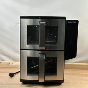 Gourmia: 11-QT. Dual Basket Air Fryer with Smart Finish & 4-Layer Cooking- Used