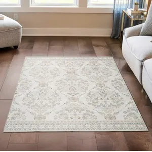 Wyatt & Ash Machine Washable Chenille Area Rug 5'3" x 7'5" - Like New/No Box
