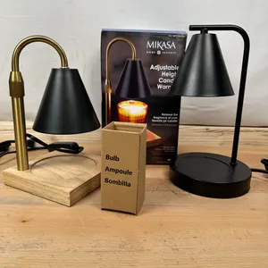 (2) Assorted Mikasa Home Accents Candle Warmer - Like New/One Only Adjustable Height/One Missing Light Bulb