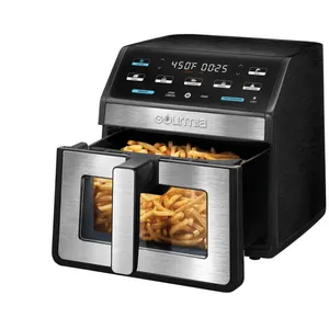 Gourmia: 8-Quart Digital Air Fryer with Window & Light- New/ Open Box