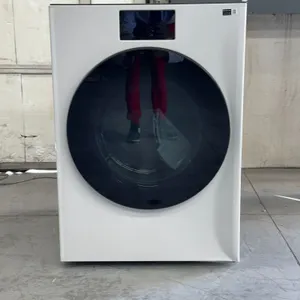 Samsung: 7.6 cu. ft. Bespoke AI Front Load Ultra Capacity ELECTRIC Dryer with AI Home- SALVAGE/ Dents on Front, Top, and Sides/ Wont Stay On