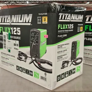 Titanium FLUX125 Wire Feed Welder, Model TI-FLX125, 120V, Flux-Core FCAW