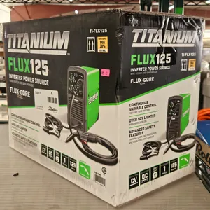 Titanium FLUX125 Wire Feed Welder, Model TI-FLX125, 120V, Flux-Core FCAW