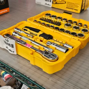 Dewalt Mechanics Tool Set with Sockets, Ratchet, and Bits in Case