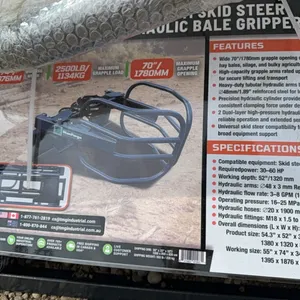 NEW/UNUSED STANFORGE SBG70 SKID STEER BALE GRIPPER