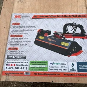 NEW/UNUSED STANFORGE TFMO60 3PTH 60" OFFSET DITCH BANK FLAIL MOWER