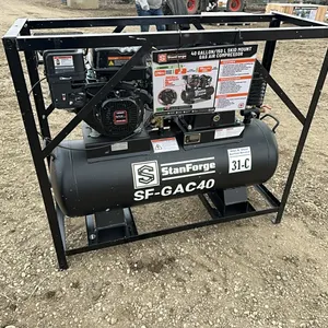 NEW/UNUSED STANFORGE GAC40 40 GALLON/150L SKID MOUNTED GAS AIR COMPRESSOR