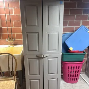 STORAGE CABINET-CONTENTS-69”X 25 1/2”-17”DEEP