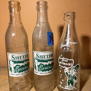 2 SHETEK BOTTLES-1 TOM MOORE BOTTLE