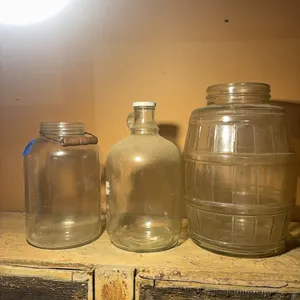 PICKLE JAR-BOTTLE-GLASS JAR