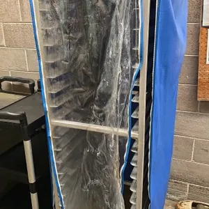Aluminum portable front load speed rack with cover