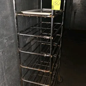 Metal portable platter rack