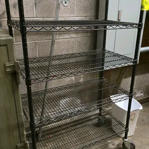 3'x1½'x5' Coated metal portable 5 tier rack