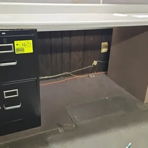 Metal 2 drawer filing cabinet