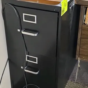 Metal 2 drawer filing cabinet