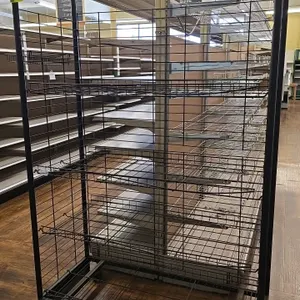 4' Metal wire end cap merchandiser