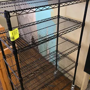 3'x1½'x5' Coated metal portable 5 tier rack