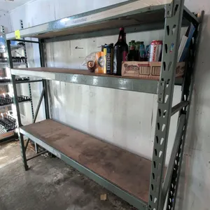 6½'x1½'x6' Metal 3 tier rack with particle board decking