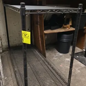 4'x1½'x3' Coated metal 2 tier rack