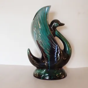 Blue Mountain Pottery Swan Vase