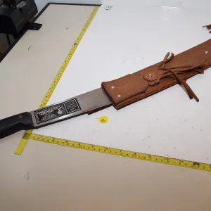 Exceptional Bayonet & Leather Sheath, 2’ Long