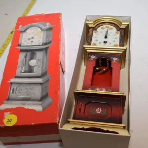 Miniature Key Wind Grandfather Clock – Not Working