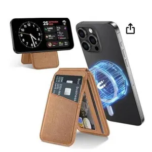 TIESZEN Magnetic Wallet for MagSafe Wallet, Brown