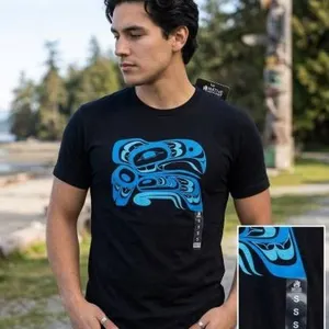 Native Northwest Indigenous Art T-Shirt â€“ Size Small â€“ Black