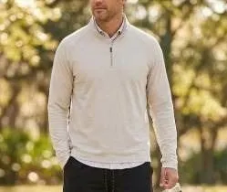 Shark Performance Quarter-Zip Pullover in Gray, Size Small