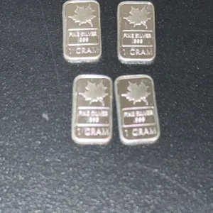 Lot of Four 1 Gram Fine Silver .999 Bars
