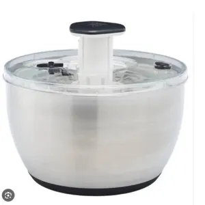 MU Stainless-Steel Salad Spinner with Multi-Functional Bowl